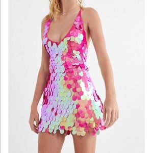 Motel pink sequined dress